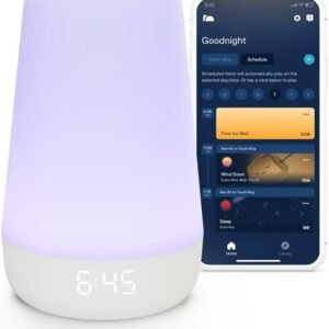 Rest Baby Sound Machine 2nd Gen – Night Light, White Noise, Sleep Trainer & Time-to-Rise Clock (Wi-Fi)